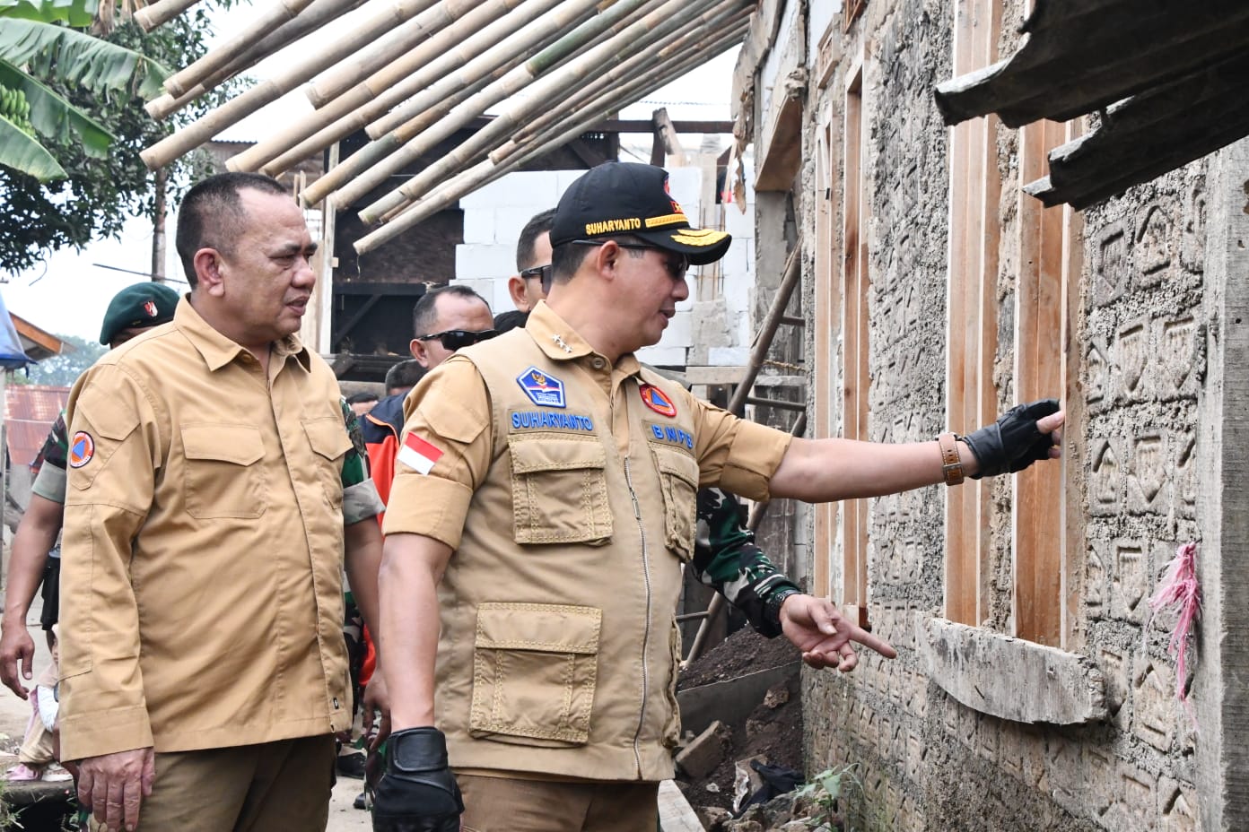 Kepala BNPB Tinjau Progres Pembangungan Rumah Tahan Gempa di Cianjur